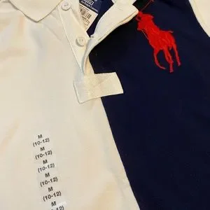 ラルフローレン　M'(10-12) Polo Ralph Lauren Big Pony Athletic Division 67 Orange &Blue